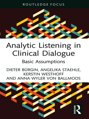 cover image of Analytic Listening in Clinical Dialogue